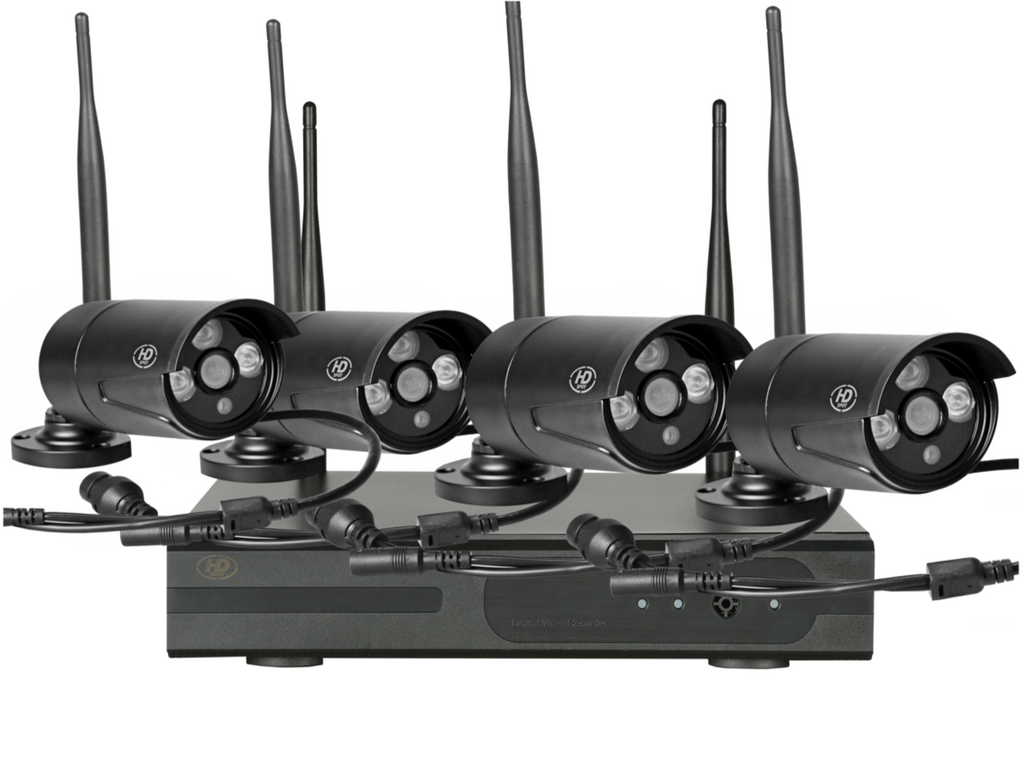 Kamerasystem mit 4 HD-Kameras und Wlan-Steuergerät mit IP-Funktion