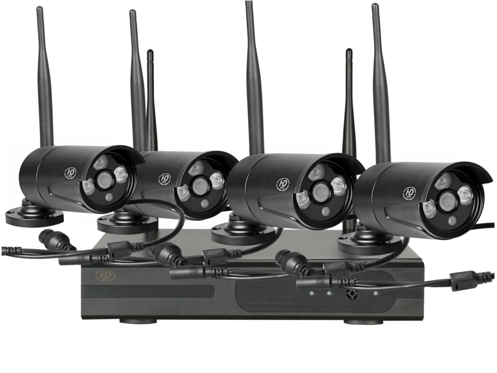 IP-Kamerasystem 4 Cam (schwarz) Full-HD, deutsche Bedienungsanleitung
