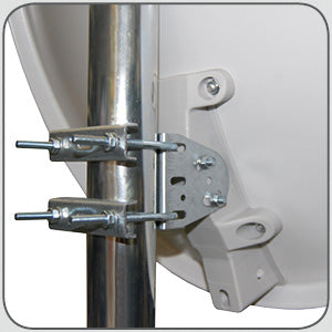 Megasat Sat-Antenne 60 cm (vormontiert/hellgrau))