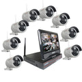 Heimüberwachung Kamera System 8 Kameras und 10 Zoll Full-HD Monitor App für Handy und Tablet