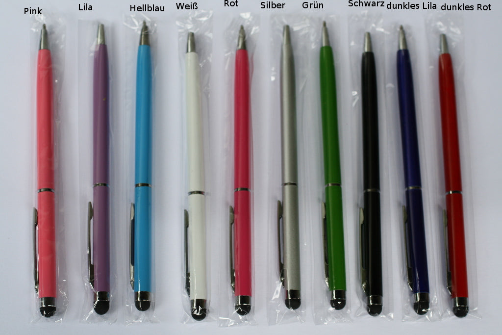 Touchpen in verschiedenen Farben mit Schreibfunktion 10 Stück