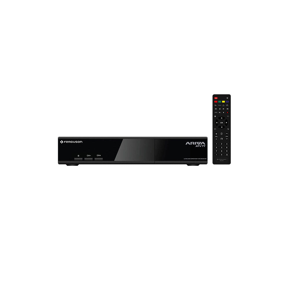 Ferguson Ariva ATV TT 4K UHD Twin-Sat Android 8.0, Open ATV 7.4 Linux 2 x Fernbedienung