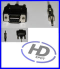 Datenkabel RS232 auf Klinke 3,5mm Metallstecker 1,5m