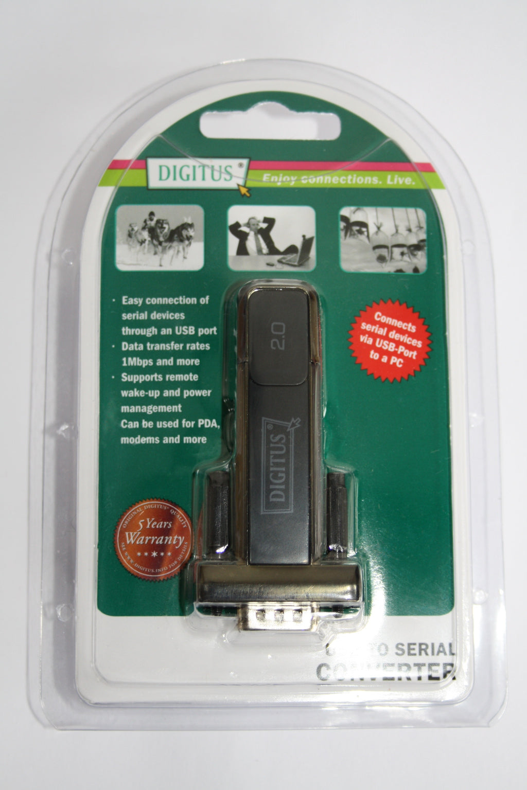 Datenkabel RS232 auf Klinke (3,5 mm/3-polig) mit Digitus Adapter RS232 auf USB