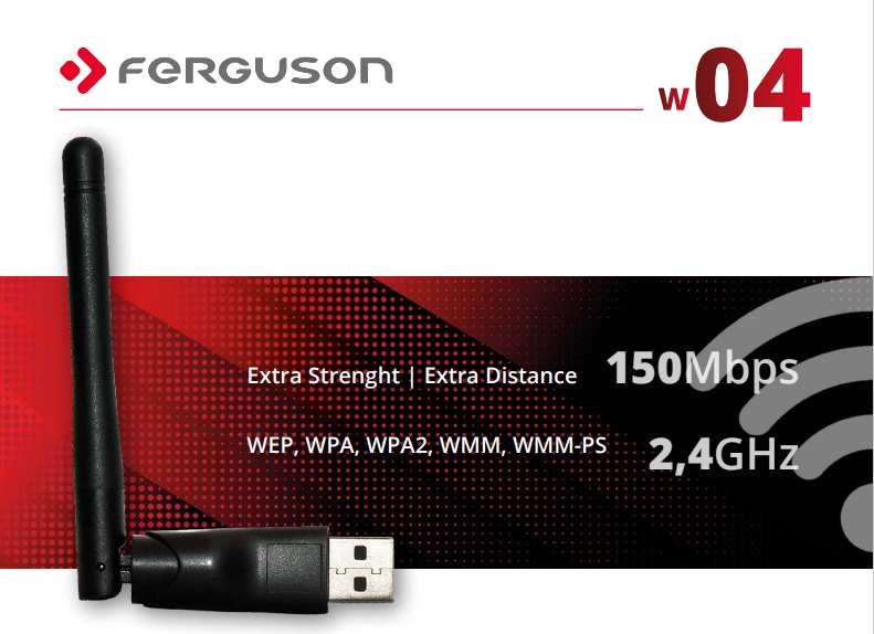 Wi-Fi Adapter Ferguson W04 MTK7601 Chipsatz