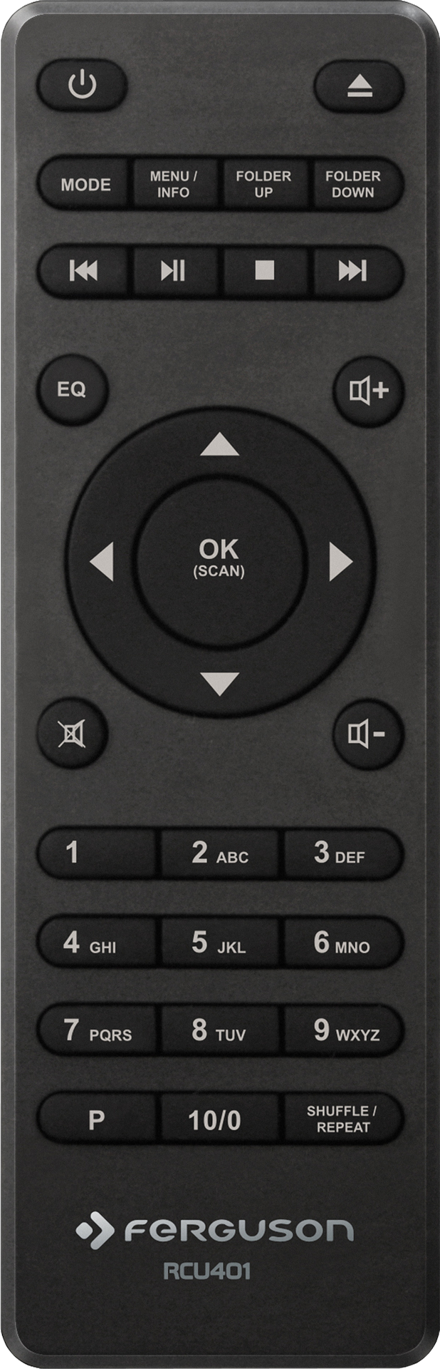 Fernbedienung für Ferguson Digitalradio Regent i400s
