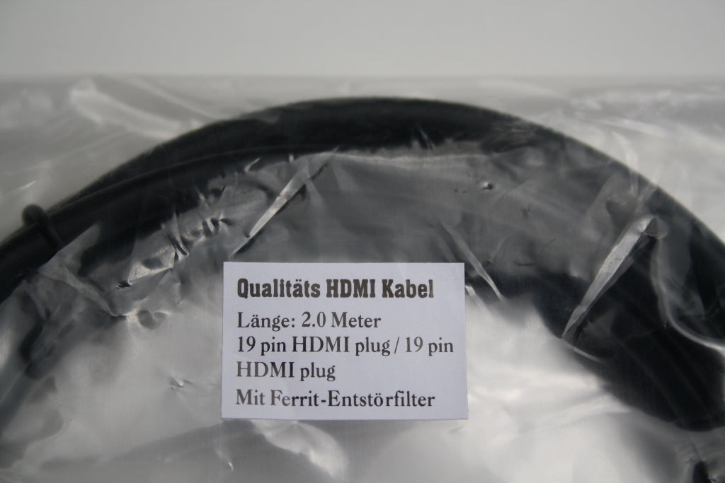 Qualitäts HDMI Kabel mit Ferrit Entstörfilter