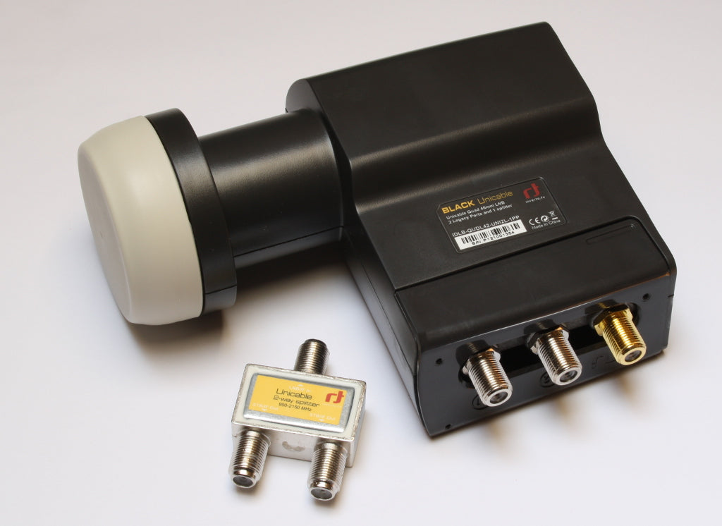 Unicable Quad LNB Inverto Black