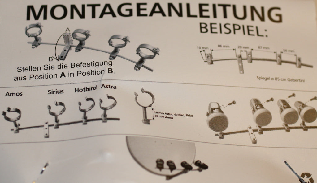 Multifeed-Halterung 4-fach (Aluminium)