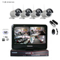 Drahtlose Kameras im Set mit 10 Zoll Full-HD Monitor und IP-Funktion 4 Cam