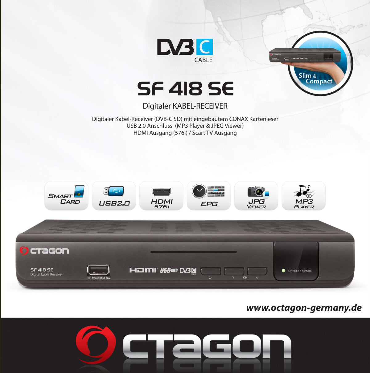 Octagon SF 418 SE (digitaler Kabelreceiver)