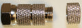 F-Stecker  mit doppeltem Gummidichtring
