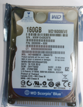 WD1600BEVE Scorpio Blue IDE Festplatte 2,5 Zoll (NEU)