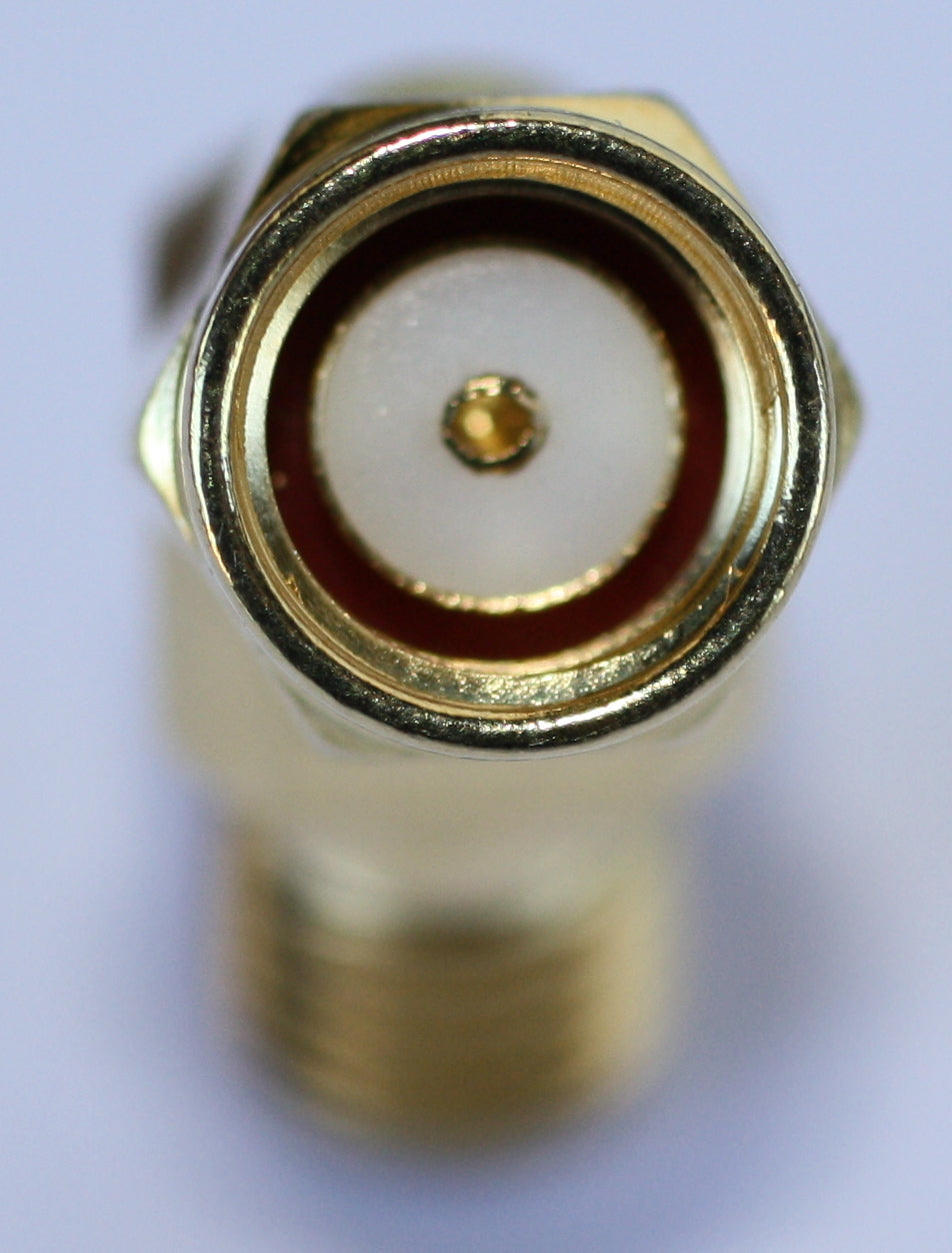 Winkeladapter 40 Grad RP SMA RP-SMA Stecker auf SMA Buchse