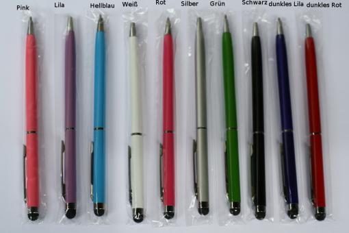 Touchpen in verschiedenen Farben mit Schreibfunktion 10 Stück 