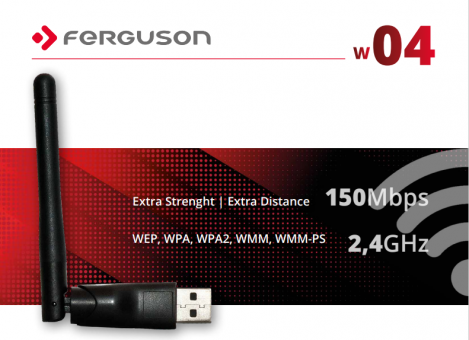 Wi-Fi Adapter Ferguson W04 MTK7601 Chipsatz 