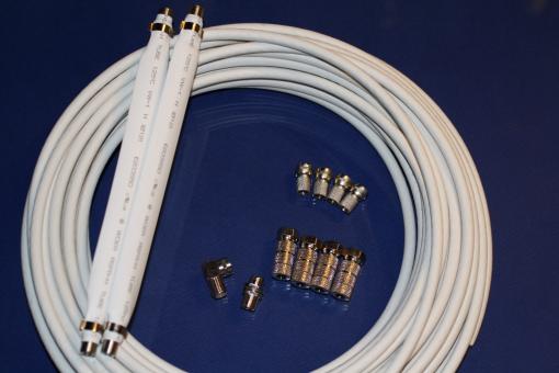 Kabel - und Stecker - Set mit Fensterdurchführung H30D2 