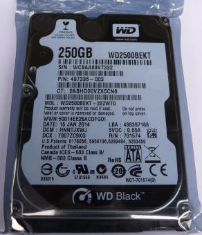 WD2500BEKT WD Black 250GB (Neu) 